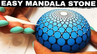 EASY Mandala Art for Beginners | Dot Mandala Stones Rocks Painting | How To Draw Mandalas | Tutorial