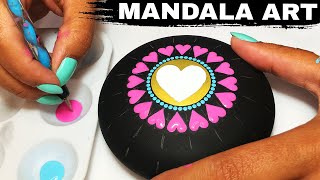 How to Mandala Stones Dot Art | Mandala for Beginners | Tutorial Rocks Painting