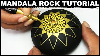Mandala Dot Painting How To Paint Stones Rocks Dotting Artist Tutorial Art Mandalas #mandala