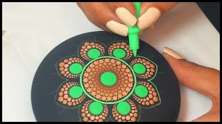 How to Mandala Art Dot Painting Stones / Rocks Tutorial Artist Hand Painted Stone Mandalas 曼荼羅 マンダラ