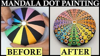 How to Mandala Dot Painting – Mandalas With Acrylic Paint Dotting Artist Tutorial Art #mandala #art