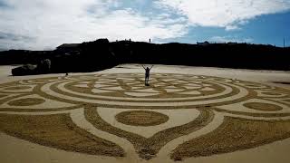 Mandala Beach Sand Artist Timelapse – Baleal – Peniche Portugal