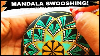 Mandala Dot Painting How To Paint Stones Rocks Dotting Artist Tutorial Art Mandalas #mandala #art
