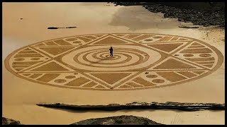 Beach Art | Sand Mandala Art | Amazing Mandala Artist  | Sand Art On Beach #mandalaart #mandala #art