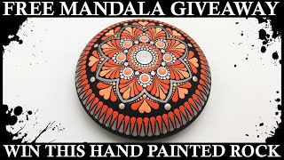 Mandala Art Dot Painting – Free Giveaway – Mandalas Rocks  Stones Tutorial DYI #giveaway #mandala