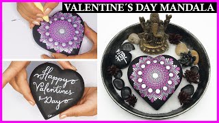 💌 💑 Valentine´s Day Original Gift Ideas Mandala Heart Shaped Mandalas Dot Painting Art Tutorial 💑 💌