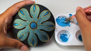 Mandala Art Dot Rock Painting Stones | How to Paint #Mandala for Beginners Satisfying Tutorial Ideas