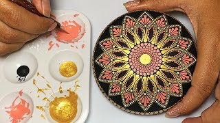 Mandala Art Dot Painting Rocks Tutorial Painted Stones for Beginners How To Drawing Satisfying Video