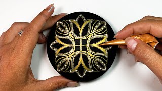 Mandala Art Dot Painting Rocks Painted Stones | How to Paint Mandala for Beginners Tutorial #mandala