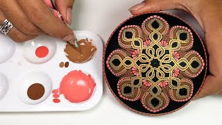 Mandala Art Dot Painting Rocks Tutorial Painted Stones How To Drawing Satisfying Video