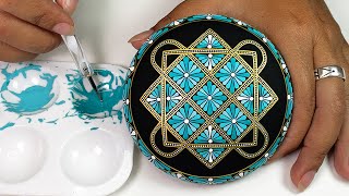 Mandala Art Dot Painting Rocks Tutorial Painted Stones How To Drawing Satisfying Video