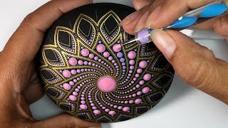 Mandala Art Dot Painting Rocks Painted Stones | How to Paint Mandala for Beginners Tutorial #mandala