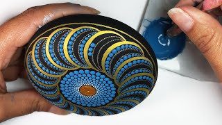 Mandala Dot Painting on Rocks | Full Step-by-Step Painted Stones Tutorial #MandalaArt #DotArt #Art