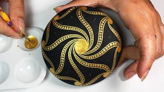 Mandala Art Dot Painting Rocks Painted Stones | How to Paint Mandala for Beginners Tutorial #mandala
