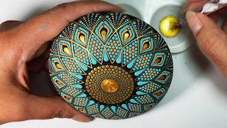 Mandala Art Dot Painting Rocks Painted Stones | How to Paint Mandala for Beginners Tutorial #mandala