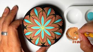 Mandala Art Dot Painting Rocks Painted Stones | How to Paint Mandala for Beginners Tutorial #mandala